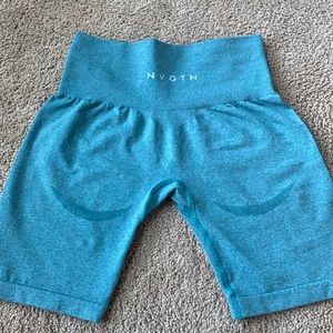 NVGTN TEAL BIKER SHORTS- SMALL